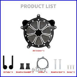 CNC Air Cleaner Filter Blue Intake For Harley Dyna Street Bob Fat Bob 2000-2017