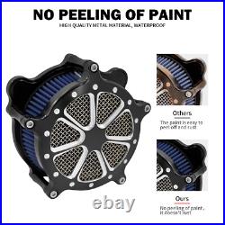 CNC Air Cleaner Filter Blue Intake For Harley Dyna Street Bob Fat Bob 2000-2017