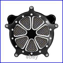 CNC Air Cleaner Filter Blue Intake For Harley Dyna Street Bob Fat Bob 2000-2017