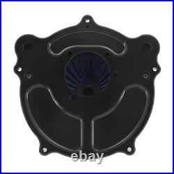 CNC Air Cleaner Filter Blue Intake For Harley Dyna Street Bob Fat Bob 2000-2017