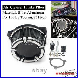 CNC Air Filter Cleaner Intake Filter Kit For Harley Touring Road King FLHX FLTRX