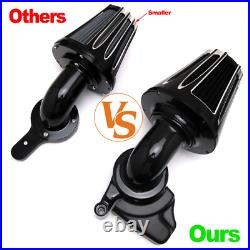 CNC Cone Air Cleaner Filters For Harley Big Twin Softail Dyna Touring 99-15