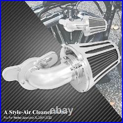 CNC Gauge Air Filter Stage One Cleaner Chrome Intake Fit For Harley Sportster XL