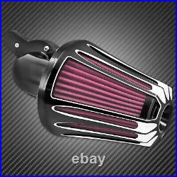 CNC Gauge Air Filter Stage One Cleaner Red Intake Fit For Harley Dyna 2000-2017