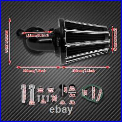 CNC Sucker Air Cleaner Air Filter Gray Element Fit For Harley Sportster 2004-21