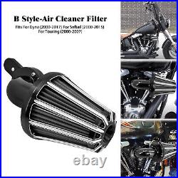 CNC Sucker Grey Air Filter Air Cleaner Intake Fit For Harley Softail Dyna 2000
