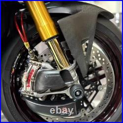 Carbon Fiber Brake Caliper Radiator Cover 100mm Air Ducts for Aprilia RSV4 Tuono
