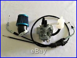 Carburetor Air Filter & Throttles Cable for Yamaha PW80 Dirt Bike Carb 1983-2006