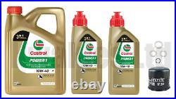 Castrol Power 1 Oil and Hi-Flo Oil Filter for Triumph Rocket III 2004-2018 Castrol Power 1 Oil and Hi-Flo Oil Filter for Triumph Rocket III 2004-2018