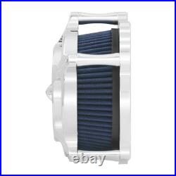 Chrome Air Cleaner Blue Intake Filter Fit For Touring Trike 2008-16 Softail 2016