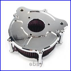 Chrome Air Cleaner Intake Air Filter Fit Harley Touring Trike 2008-2016