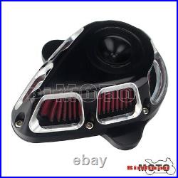 Chrome Air Cleaner Intake Filter For Harley Touring Road Street Glide Softail FL