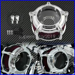 Chrome Clarity Air Cleaner Intake Filter Fit For Harley Sportster XL833 04-20