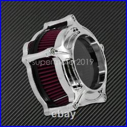 Chrome Clarity Air Cleaner Intake Filter Fit For Harley Sportster XL833 04-20