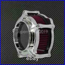 Chrome Clarity Air Cleaner Intake Filter Fit For Harley Sportster XL833 04-20