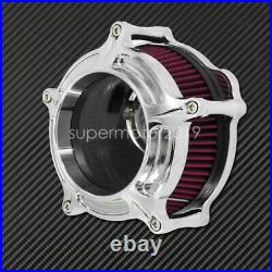 Chrome Clarity Air Cleaner Intake Filter Fit For Harley Sportster XL833 04-20