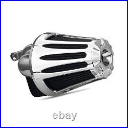 Chrome Cone Air Cleaner Filter For Harley Electra Glide FLHT CVO Ultra 08-16