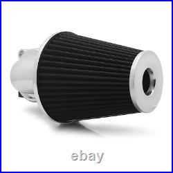 Chrome Cone Air Filter For Harley Touring FLHT Ultra FLHTCU Limited FLHTK 08-16