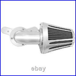 Chrome Cone Air Filter Gray Element For Harley Softail Breakout Fat Boy 00-2015