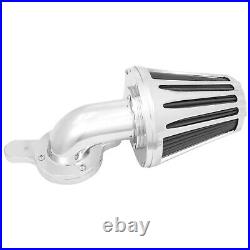 Chrome Cone Air Filter Gray Element For Harley Softail Breakout Fat Boy 00-2015