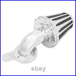 Chrome Cone Air Filter Gray Element For Harley Softail Breakout Fat Boy 00-2015