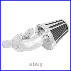 Chrome Cone Air Filter Gray Element For Harley Softail Breakout Fat Boy 00-2015