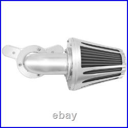 Chrome Cone Air Filter Gray Element For Harley Touring Road Electra Glide 00-07