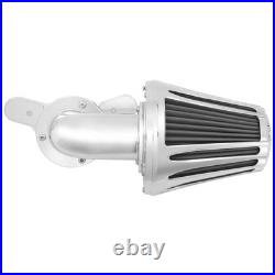 Chrome Cone Air Filter Gray Element For Harley Touring Road Electra Glide 00-07