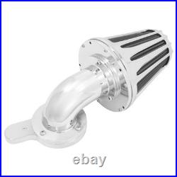Chrome Cone Air Filter Gray Element For Harley Touring Road Electra Glide 00-07
