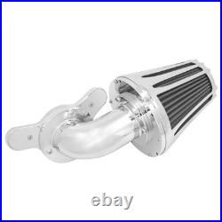 Chrome Cone Air Filter Gray Element For Harley Touring Road Electra Glide 00-07