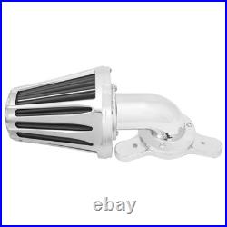 Chrome Cone Air Filter Gray Element For Harley Touring Road Electra Glide 00-07