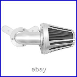 Chrome Cone Air Filter Gray Intake For Harley Softail Breakout 2016-17 Dyna 2017
