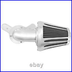 Chrome Cone Air Filter Gray Intake For Harley Softail Breakout 2016-17 Dyna 2017