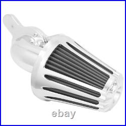 Chrome Cone Air Filter Gray Intake For Harley Softail Breakout 2016-17 Dyna 2017