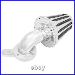 Chrome Cone Air Filter Gray Intake For Harley Softail Breakout 2016-17 Dyna 2017