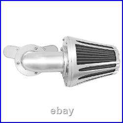 Chrome Cone Air Filter Gray Intake For Harley Sportster XL883 1200 48 72 04-2022