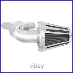 Chrome Cone Air Filter Gray Intake For Harley Sportster XL883 1200 48 72 04-2022