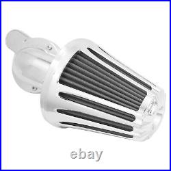 Chrome Cone Air Filter Gray Intake For Harley Sportster XL883 1200 48 72 04-2022