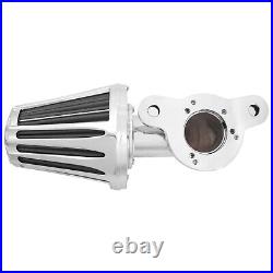 Chrome Cone Air Filter Gray Intake For Harley Sportster XL883 1200 48 72 04-2022