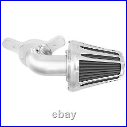 Chrome Cone Air Filter Gray Intake For Harley Touring Road Electra Glide 08-2016