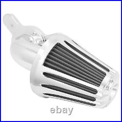 Chrome Cone Air Filter Gray Intake For Harley Touring Road Electra Glide 08-2016