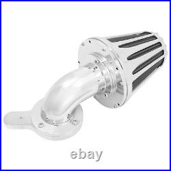 Chrome Cone Air Filter Gray Intake For Harley Touring Road Electra Glide 08-2016