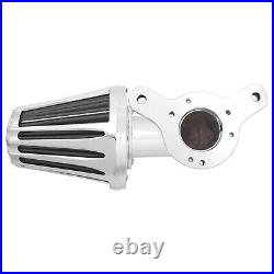 Chrome Cone Air Filter Gray Intake For Harley Touring Road Electra Glide 08-2016