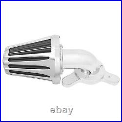 Chrome Cone Air Filter Gray Intake For Harley Touring Road Electra Glide 08-2016