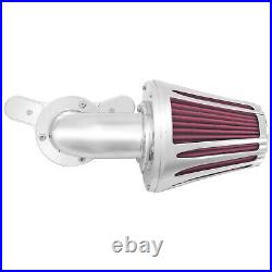 Chrome Cone Air Filter Red Element For Harley Touring 00-07 Softail 00-2015 Dyna