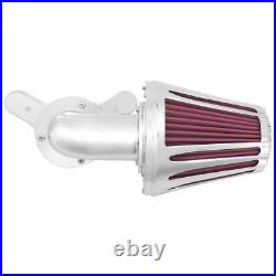 Chrome Cone Air Filter Red Intake For Harley Touring Road Street Glide 2008-2016