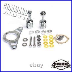 Chrome Cone Spike Air Cleaner Intake Filter Kit For Harley Dyna Softail Touring
