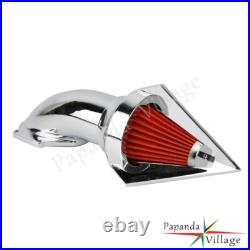 Chrome Cone Spike Air Cleaner Intake Filter Kit For Honda VTX VTX1300 All Years