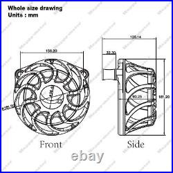 Chrome Drift Cut Air Cleaner Filter For softail Slim FLSL 107 Deluxe FLSTN 00-15