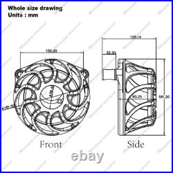 Chrome Drift Cut Air Cleaner Filter For softail Slim FLSL 107 Deluxe FLSTN 00-15